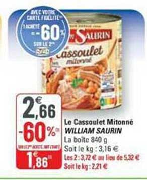 le cassoulet mitonné willaim saurin