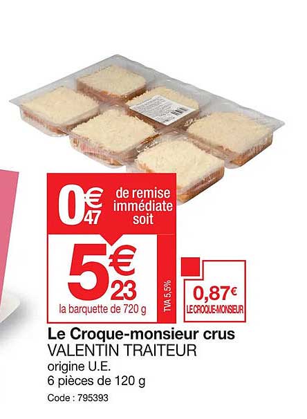 le croque-monsieur crus valentine traiteur