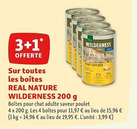 les boîtes real nature wilderness 200 g