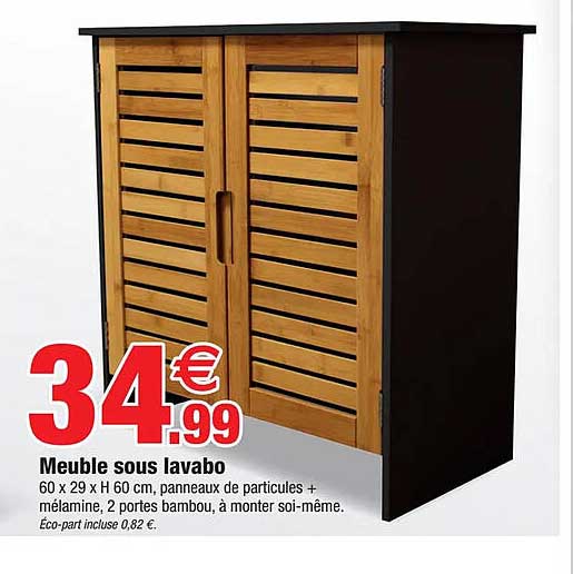 meuble sous lavabo
