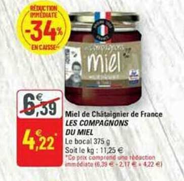 miel de châtaignier de france les compagnons du miel