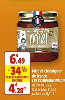 miel de châtaignier de france les compagnons du miel