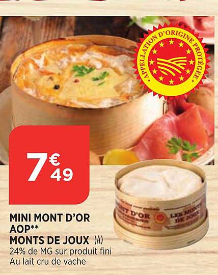 mini mont d'or aop monts de joux