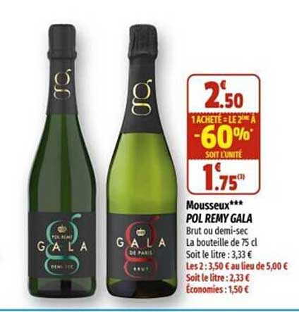 mousseux pol remy gala