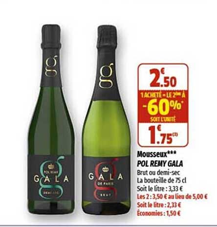mousseux pol remy gala