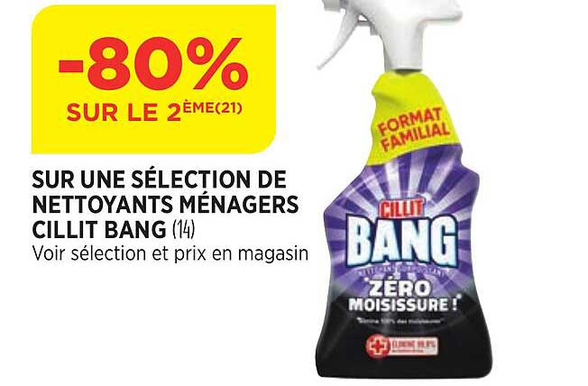 nettoyants ménagers cillit bang