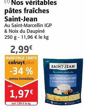 nos véritables pâtes fraîches saint-jean