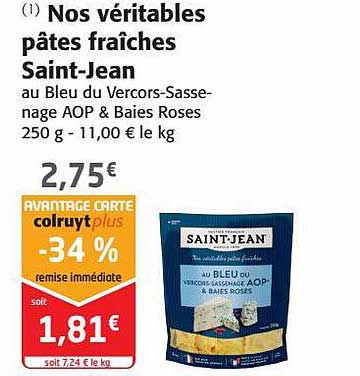 nos véritables pâtes fraîches saint-jean