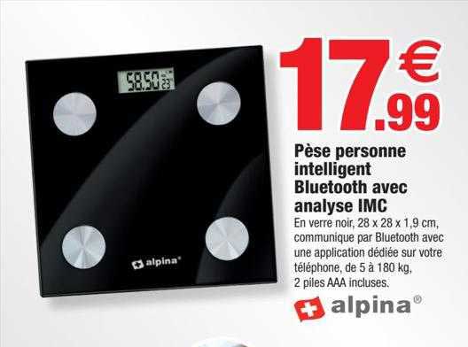 pèse personne intelligent bluetooth avec analyse imc