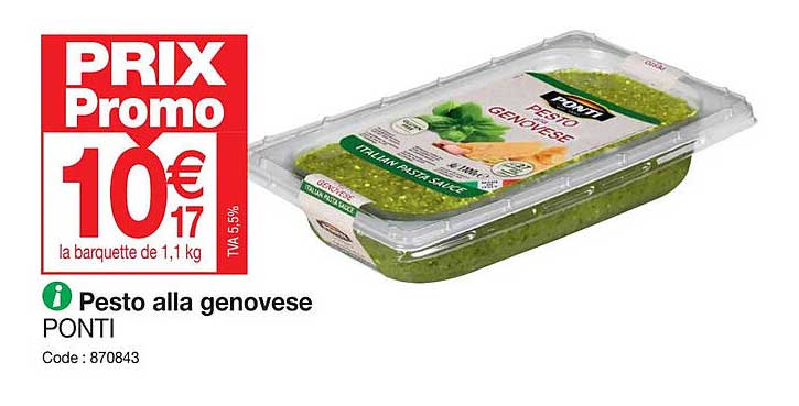 pesto alla genovese ponti