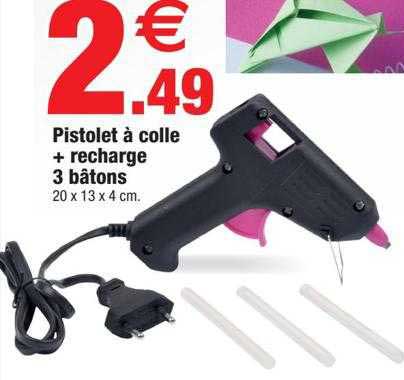 Pistolet à Colle + Recharge 3 Bâtons