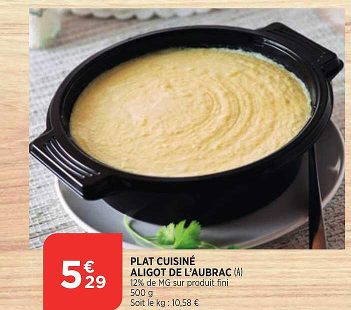 plat cuisiné aligot de l'aubrac