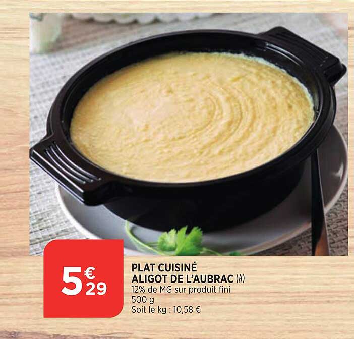 plat cuisiné aligot de l'aubrac