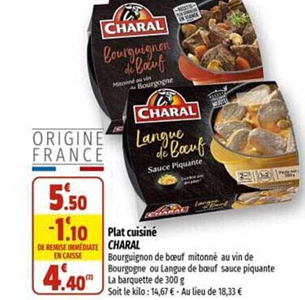 Plat Cuisiné Charal