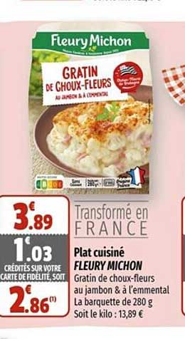 plat cuisiné fleury michon