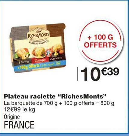 plateau raclette "riches monts"