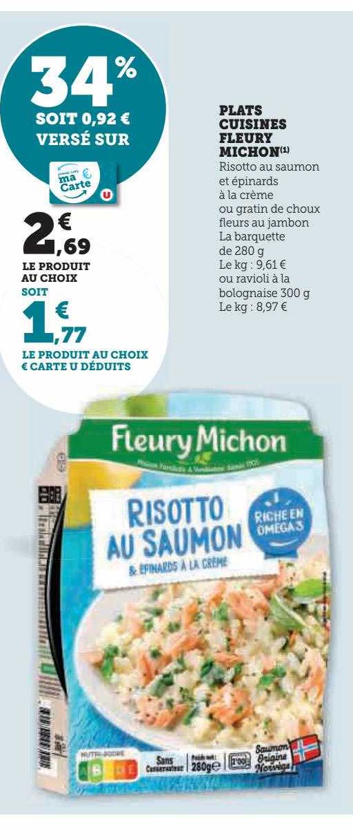 plats cuisinés fleury michon