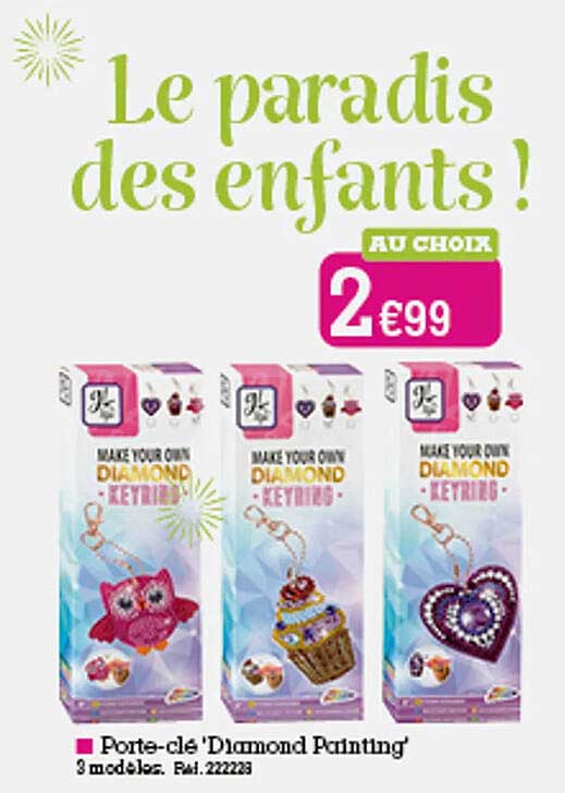 porte-clé "diamond painting"