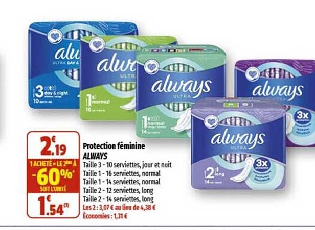 protection féminine always