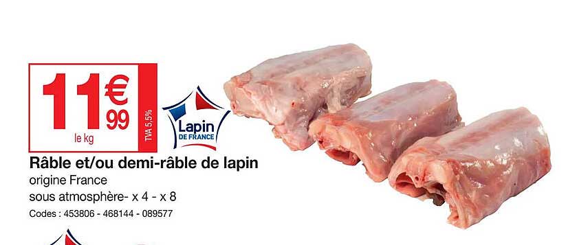 Râble Et-ou Demi-râble De Lapin