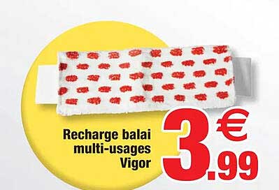 recharge balai multi-usages vigor