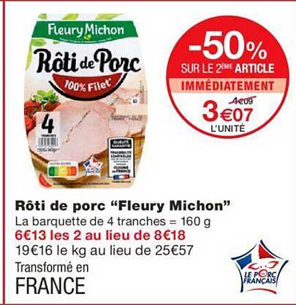 rôti de porc "fleury michon"