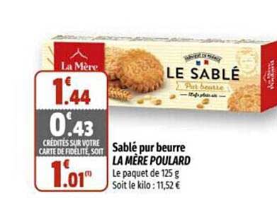 sablé pur beurre la mère poulard