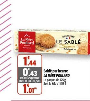 sablé pur beurre la mère poulard
