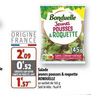 Salade Jeunes Pousses & Roquette Bonduelle