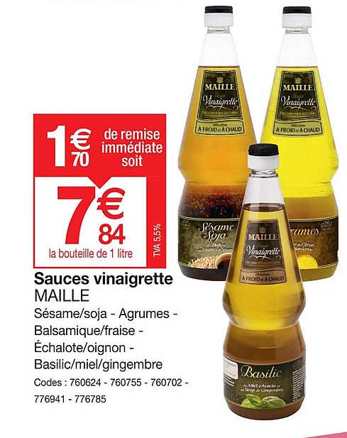 Sauces Vinaigrette Maille