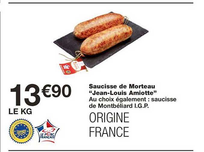 saucisse de morteau "jean-louis amiotte"