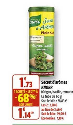 secret d'arômes knorr