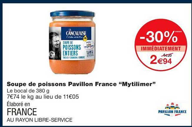 soupe de poissons pavillon france "mytilimer"