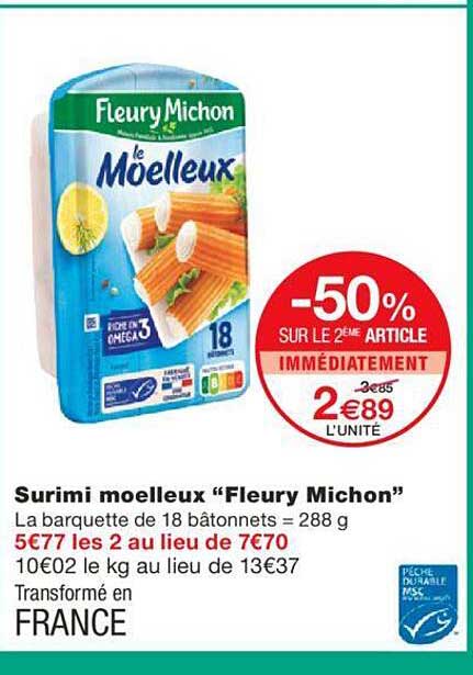 surimi moelleux "fleury michon"