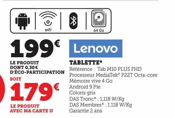tablette lenovo tab m10 plus fhd
