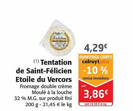 tentation de saint-félicien étoile du vercors