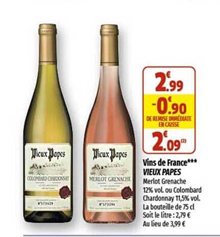 vins de france vieux papes