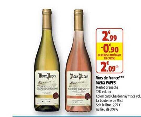 vins de france vieux papes