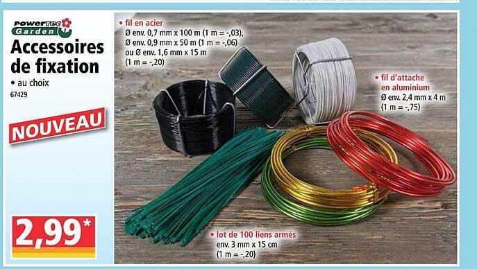 Accessoires De Fixation Powertec Garden