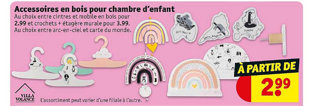 accessoires en bois pour chambre d'enfant