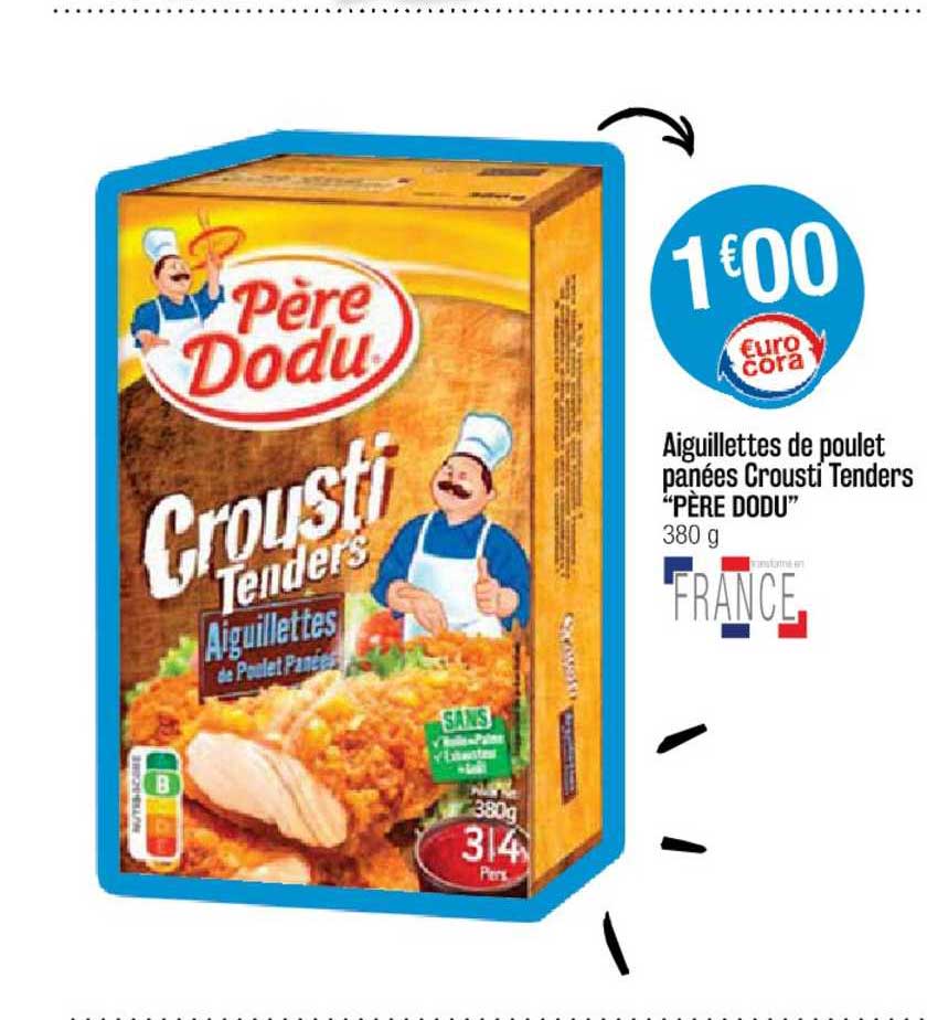 aiguillettes de poulet panées crousti tenders "père dodu"