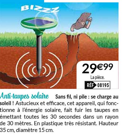 anti-taupes solaire