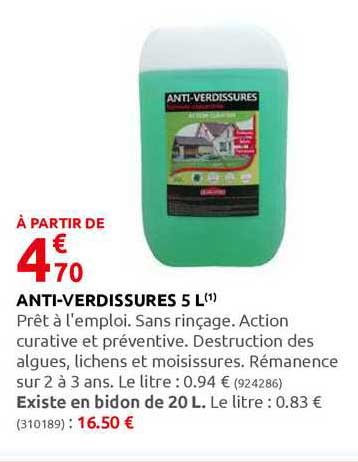 anti-verdissures 5 l