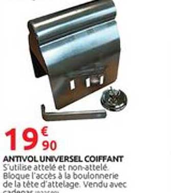 antivol universel coiffant