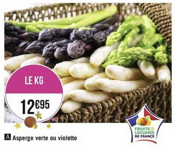 asperge verte ou violette