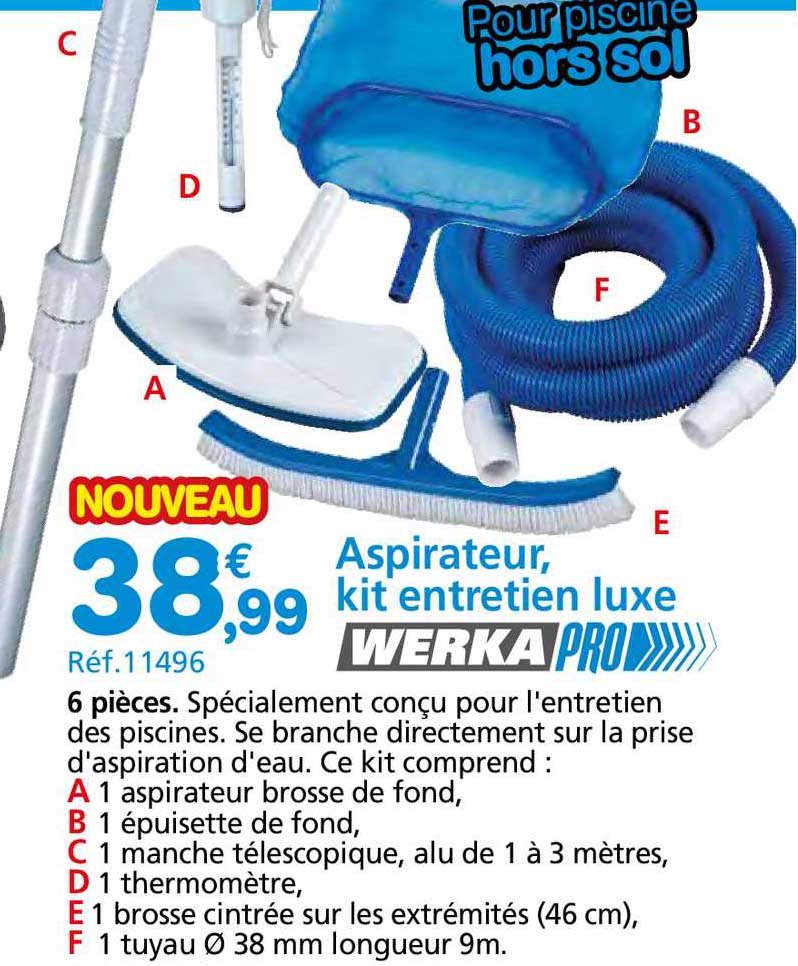 aspirateur, kit entretien lux werka pro