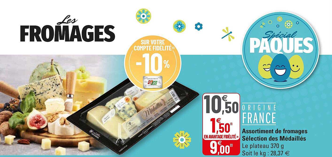 assortiment de fromages sélection des médaillés