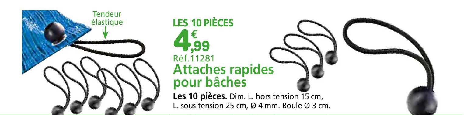 attaches rapides pour bâches