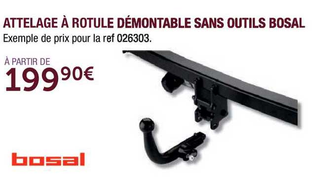 attelage à rotule démontable sans outils bosal