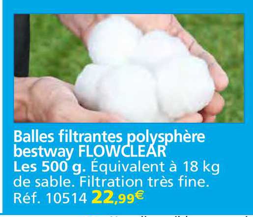 balles filtrantes polysphère bestway flowclear